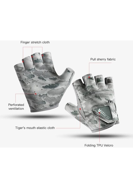 Stavye Uv Korumalı Parmaksız Balıkçılık Eldiveni - Nefes Alabilir, Kaymaz, Hafif ve Unisex Tasarım fırsatları