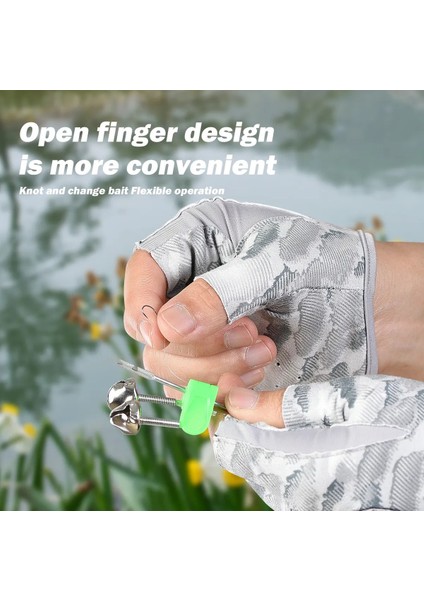Stavye Uv Korumalı Parmaksız Balıkçılık Eldiveni - Nefes Alabilir, Kaymaz, Hafif ve Unisex Tasarım indirimleri