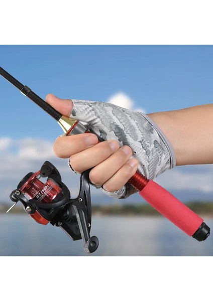 Stavye Uv Korumalı Parmaksız Balıkçılık Eldiveni - Nefes Alabilir, Kaymaz, Hafif ve Unisex Tasarım