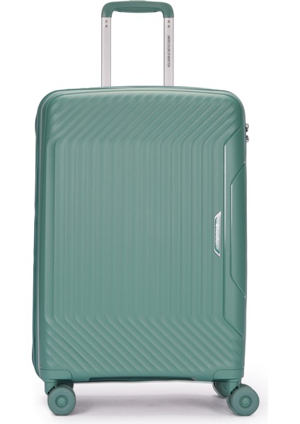 Benetton Orta Boy %100 Polipropilen Valiz Yeşil 14BNT8001