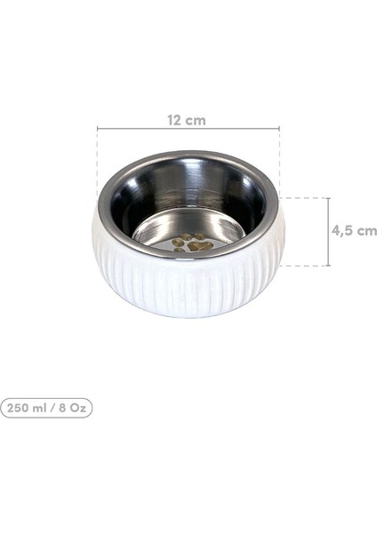 Mikopet Organik Seramik Mama Kabı Beyaz fiyatları
