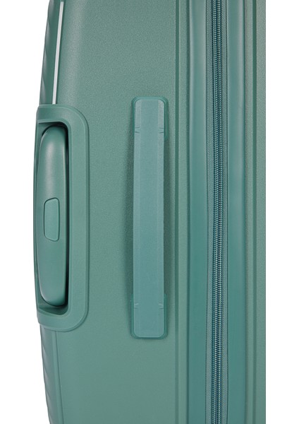 Benetton Orta Boy %100 Polipropilen Valiz Yeşil 14BNT8001