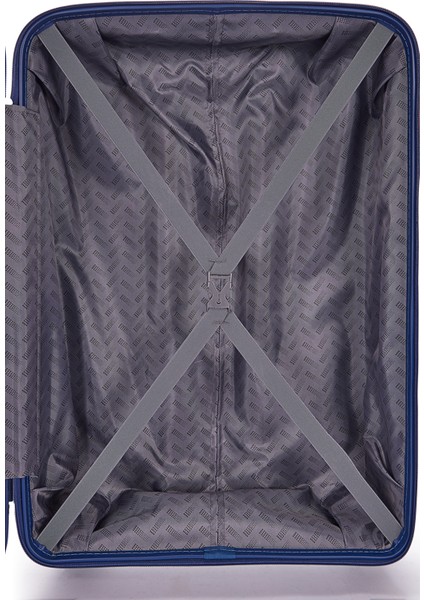 Benetton 2'li Set Orta ve Kabin Boy %100 Polipropilen Valiz Koyu Mavi 14BNT8001 indirimleri