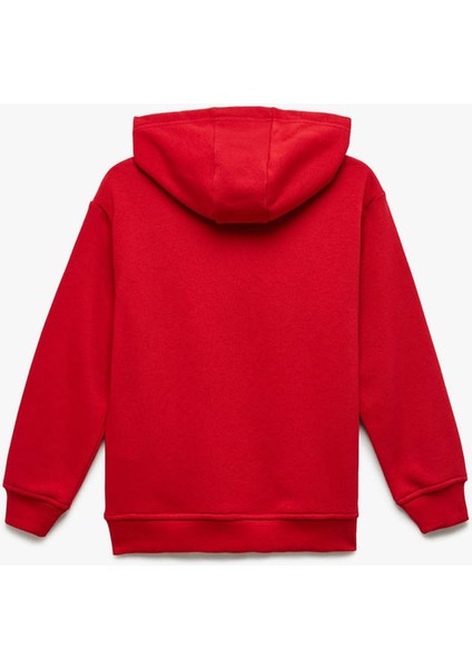 Oversize Şardonlu Kırmızı Erkek Çocuk Sweatshirt 6WKB10112TK fiyatları