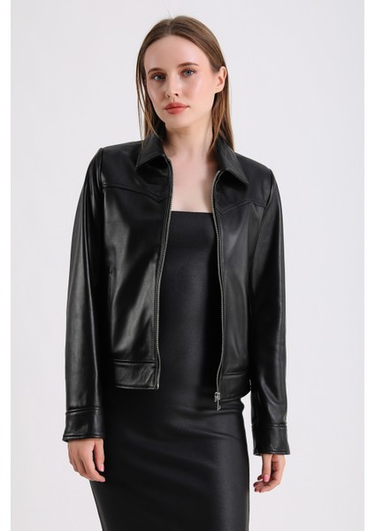 Carole Kadın Deri Ceket modelleri
