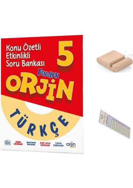 Orjin 5. Sınıf Türkçe Konu Özetli Etkinlikli Soru Bankası 2025-2026 + Telefon Tutucu + Çözüm Ayracı