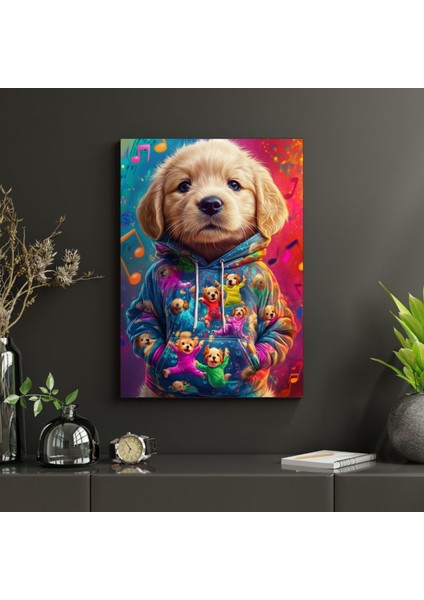 Hd Digital Baskı Kanvas Köpek Desenli Tablo Ev Ofis modelleri