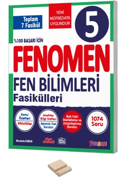 5. Sınıf Fen Bilimleri Fasikülleri ve Telefon Standı