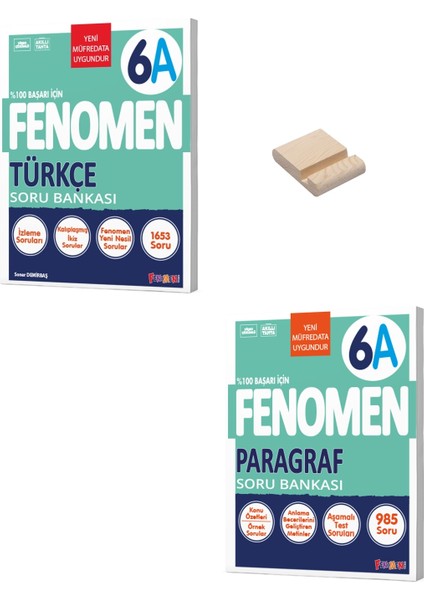 6. Sınıf A Serisi Türkçe ve Paragraf Soru Bankası + Telefon Standı
