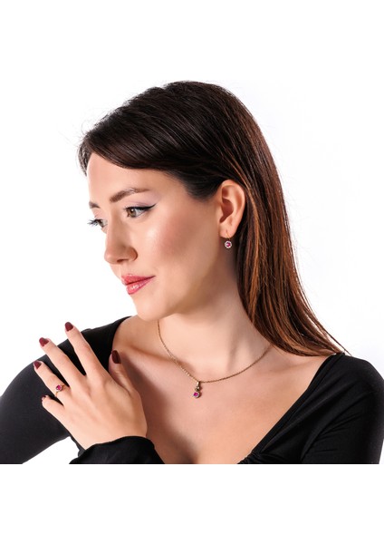 Zamansız Pırıltı Kırmızı Bakır El Yapımı Kristal Taşlı Kararma Yapmaz Kadın Küpe Kutulu fiyatları