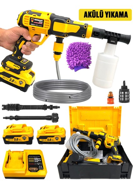 Çift Akülü Şarjlı Oto Araç Yıkama Köpük Makinesi Araç Üfleme Kurutma Makinesi Ikili Set fiyatları