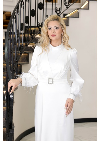 Tesettür Abiye Saten Lara fiyatları