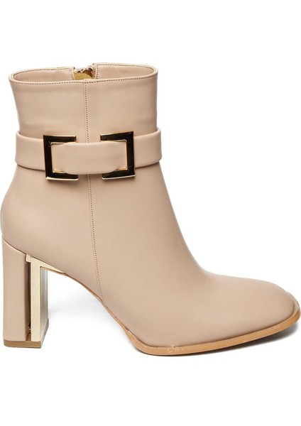 Bağcıksız Tokalı Neolit Taban Topuklu Bot 281-1189 Kadın Bot