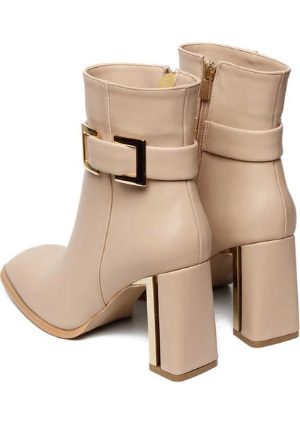 Bağcıksız Tokalı Neolit Taban Topuklu Bot 281-1189 Kadın Bot fırsatları