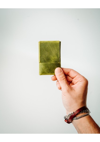 Hakiki Deri El Yapımı Dünyanın En Minimalist Cüzdanı