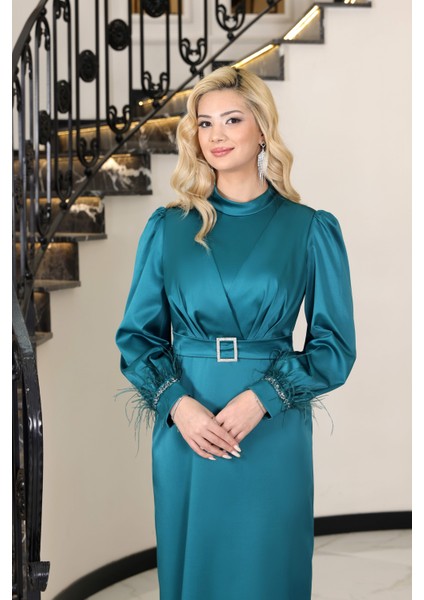 Tesettür Abiye Saten Lara fiyatları