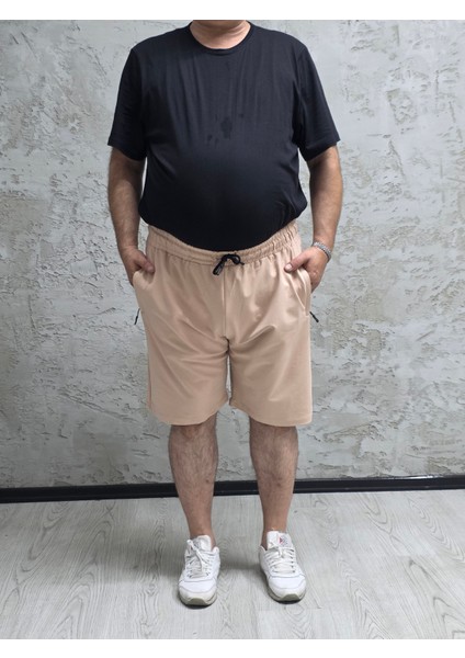 2335-BATTAL Beden 2 Iplik Düz Şort