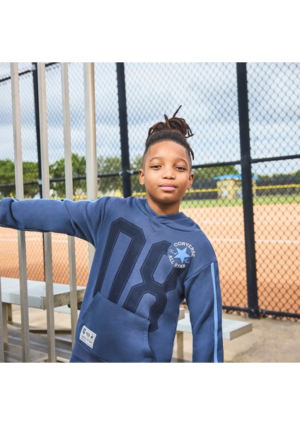 Retro Remix Çocuk Lacivert Hoodie modelleri