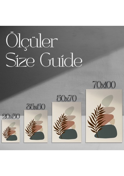 Soyut Yaprak ve Taşlar Soyut Tasarım Tablosu modelleri