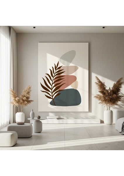 Soyut Yaprak ve Taşlar Soyut Tasarım Tablosu fırsatları