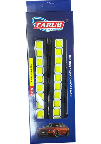 Gündüz Far Cob LED Beyaz Elastik 12V 2 Adet Fiyatı BR432 27 98