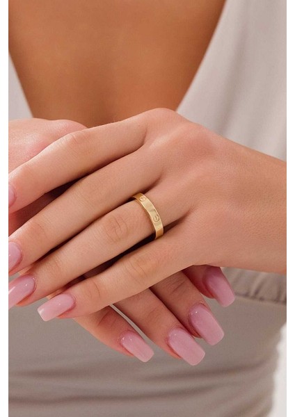 14 Ayar Altın Crter Yüzük