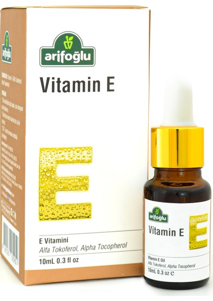 10 ml E Vitamini Sıvı Şişe - Doğal Alfa Tokoferol ile Cilt ve Saç Bakımı için Antioksidan Destek, Türkiye Menşeli fırsatları