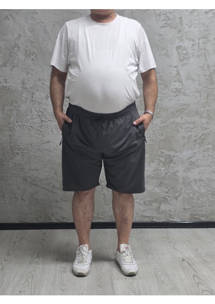 2335-BATTAL Beden 2 Iplik Düz Şort