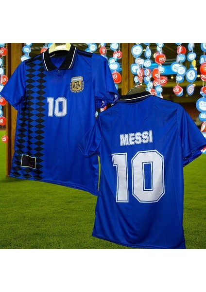 Messi Arjantin 1994 Millî Futbol Takımı Halı Saha Forma Mavi Tişört modelleri