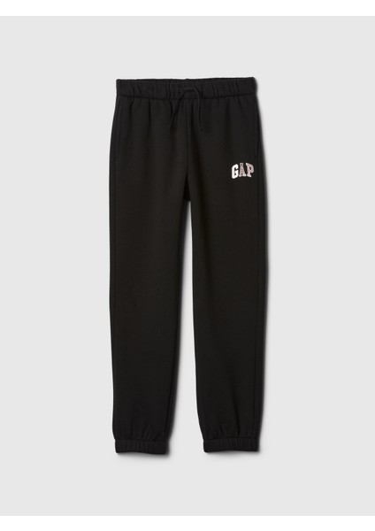 Kız Çocuk Siyah Gap Logolu Eşofman