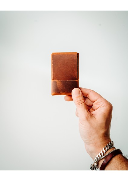Hakiki Deri El Yapımı Dünyanın En Minimalist Cüzdanı
