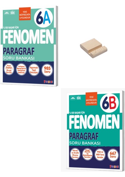 6. Sınıf A ve B Serisi Paragraf Soru Bankası + Telefon Standı