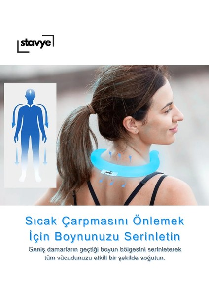 Termojel Portatif Soğutucu Boyun Halkası - Spor, Tansiyon ve Sıcak Havalarda Serinlik indirimleri
