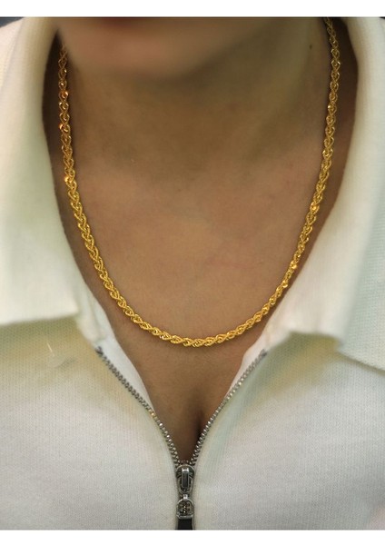 14 Ayar Altın Çift Sıra Burgu Kolye fiyatları