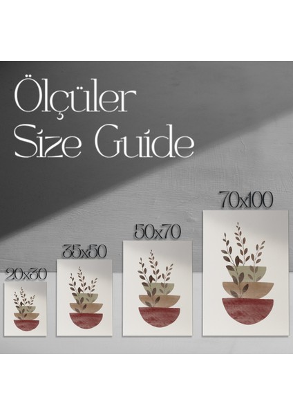 Soyut Bitkisel Desen Tablosu modelleri