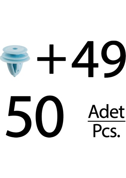 Hyundai, Kia Için Kapı Döşeme Klips- 50 Adet