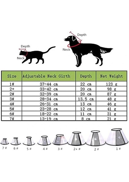 Ayarlanabilir Koruyucu Yaka 6 Numara modelleri