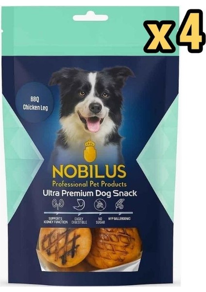 Köpek Ödül Maması Barbekü Soslu Tavuk But 80 gr x 4 Adet