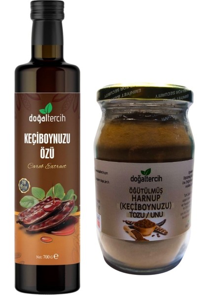 Keçiboynuzu Özü 700 gr + Keçiboynuzu Unu (Harnup Tozu) 200 gr Ikili Set