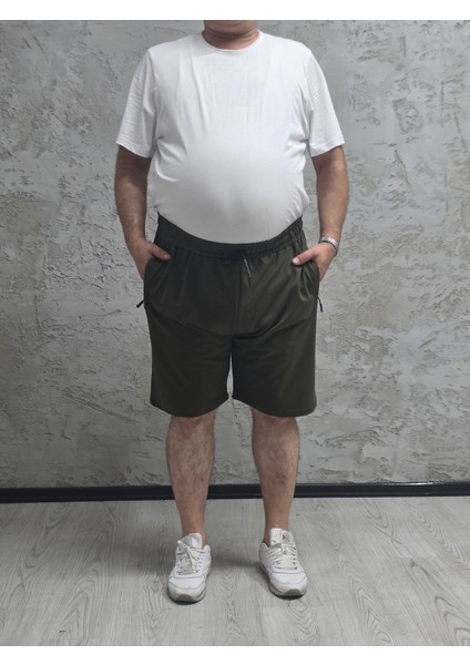 2335-BATTAL Beden 2 Iplik Düz Şort
