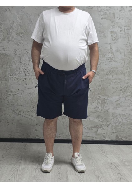 2335-BATTAL Beden 2 Iplik Düz Şort