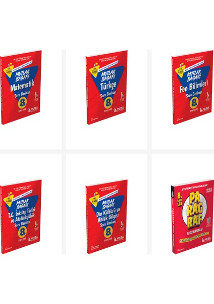 Muba 8. Sınıf Tüm Dersler Soru Bankası Seti 6 Kitap Muba Yayınlar