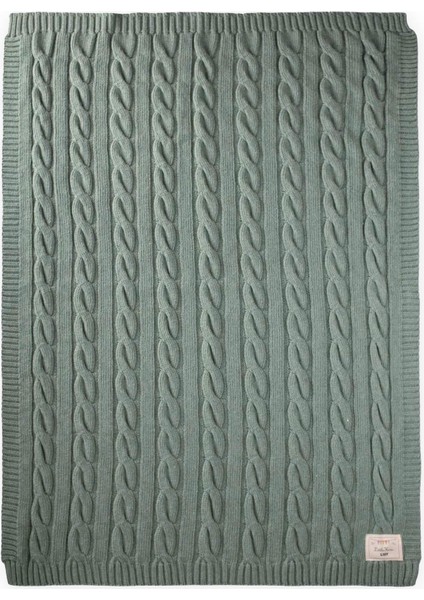 Saç Örgü Triko Battaniye 80X100 cm (+/-5 Cm) Mint Yeşili fiyatları