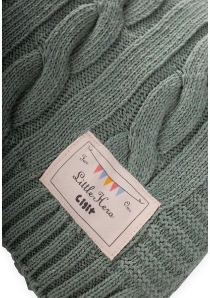 Saç Örgü Triko Battaniye 80X100 cm (+/-5 Cm) Mint Yeşili modelleri