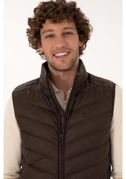 Erkek Koyu Kahverengi Yelek (Dokuma) 50310045-VR084 fiyatları