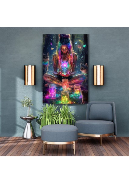 Hd Digital Baskı Yüksek Çözünürlük Kanvas Duvar Tablosu Mandala Çiçeği Astrolojik Terimler fiyatları