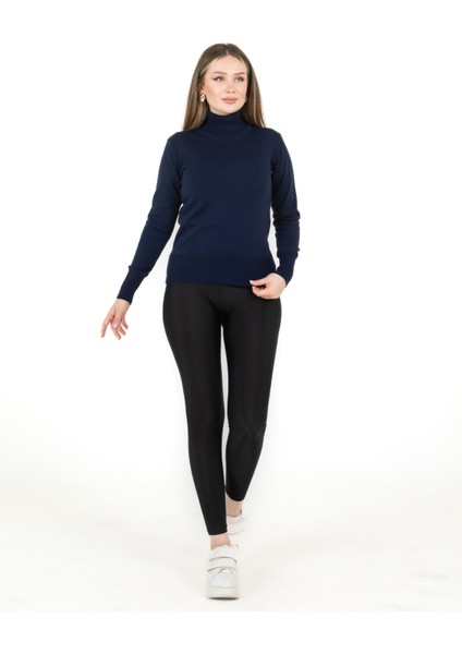 Kısa Kollu Kazak Lacivert