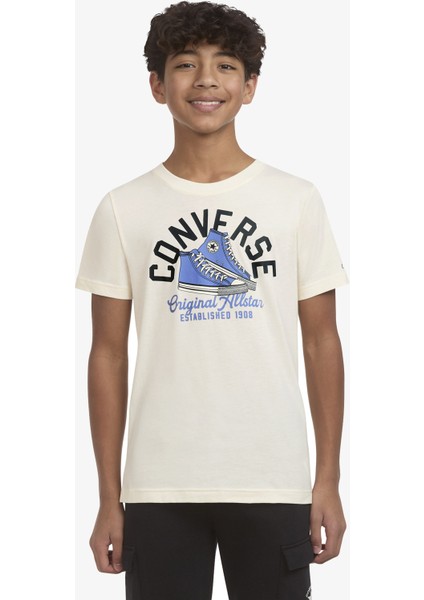Retro Remix Çocuk Beyaz T-Shirt