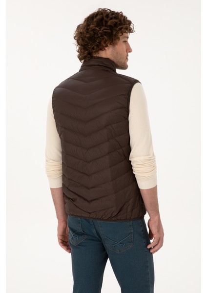 Erkek Koyu Kahverengi Yelek (Dokuma) 50310045-VR084 indirimleri