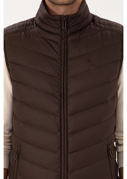 Erkek Koyu Kahverengi Yelek (Dokuma) 50310045-VR084